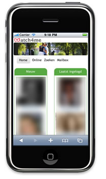 Mobiele site Match4me.nl